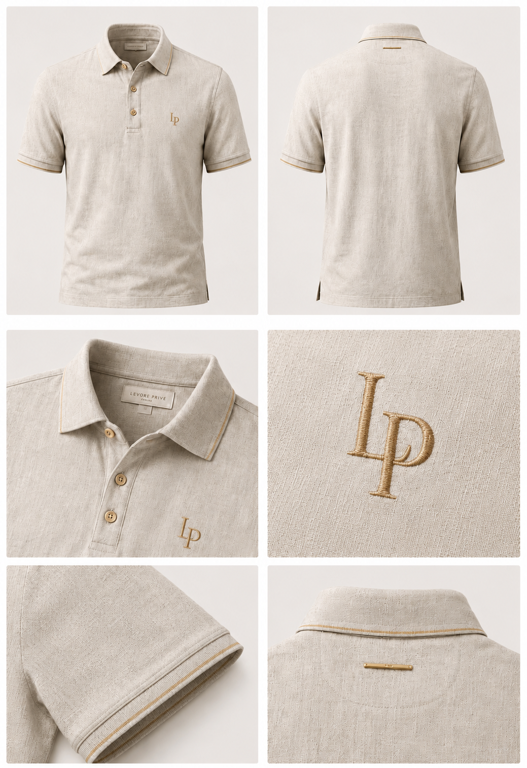 LEVORE PRIVÉ Signature Polo Vorder- und Rückseite